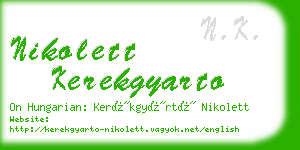 nikolett kerekgyarto business card